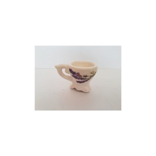 Violin levendulás tojástartó, kerámia, kézzel festett-6cm – Vanilia Kerámia