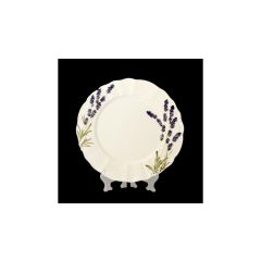   Violin levendulás lapostányér, kerámia, kézzel festett-dia28,5x1,8cm – Vanilia Kerámia