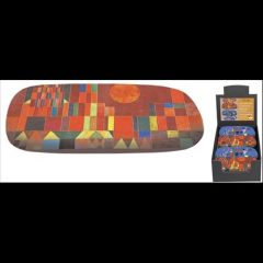   Szemüvegtok textilbevonatú, törlőkendővel, 16x4x6,5cm, Paul Klee: Castle and Sun