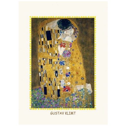Reprodukció 15x21cm, Klimt: The Kiss